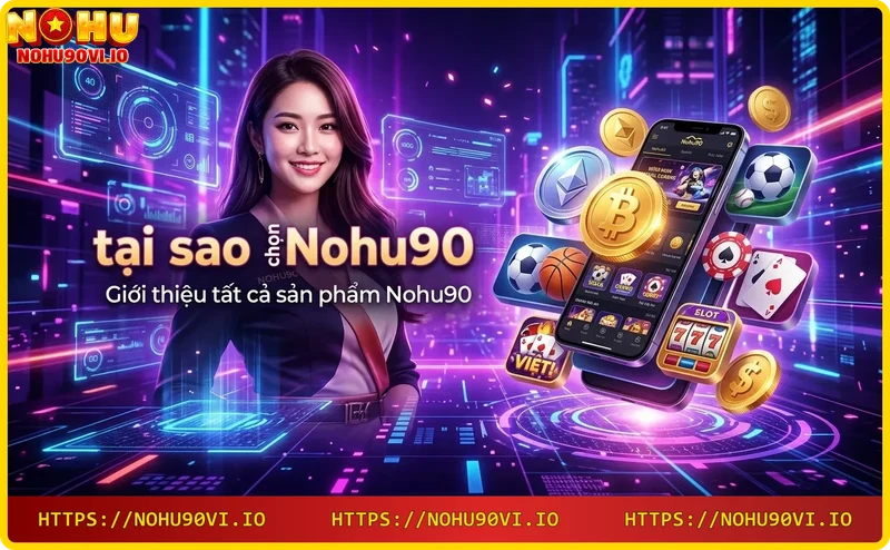 Bộ sưu tập sản phẩm của Nohu90: slot, poker, thể thao, roulette