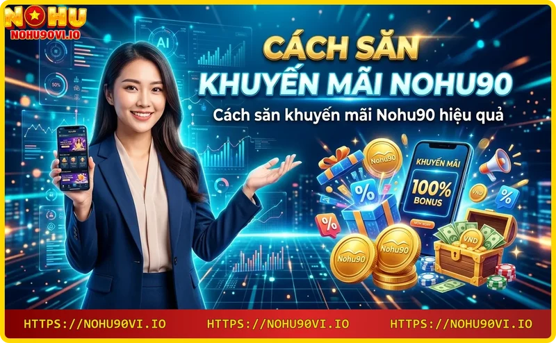 Các bước săn khuyến mãi Nohu90 hiệu quả