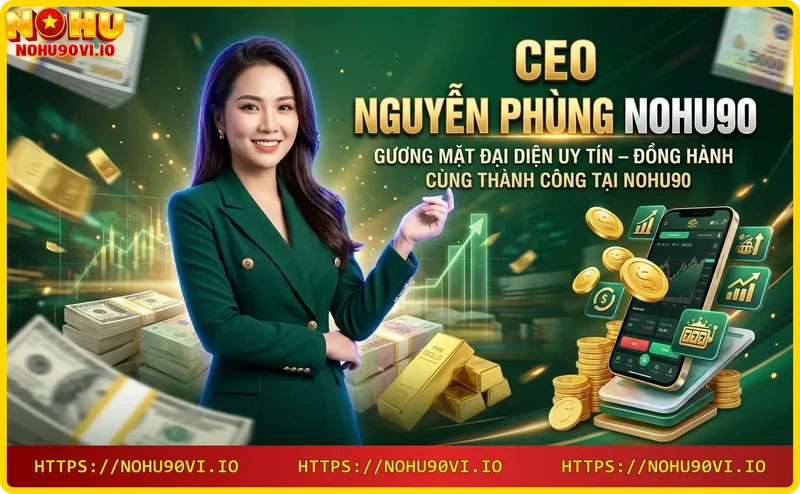 CEO Nguyễn Phùng Nohu90 trong văn phòng làm việc với công nghệ hiện đại