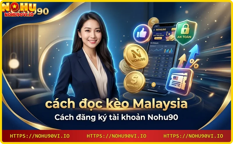 Đăng ký tài khoản Nohu90 để bắt đầu cá cược kèo Malaysia