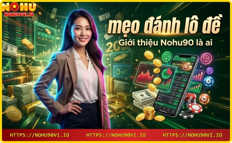 Giới thiệu nhà cái Nohu90 – sảnh casino sang trọng với bàn lễ tân và vé số vàng